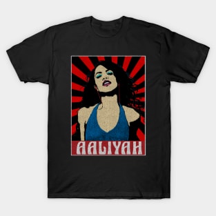 Aaliyah Pop Art Style T-Shirt